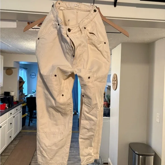 Women's Cream Trousers - Picture 4 of 5